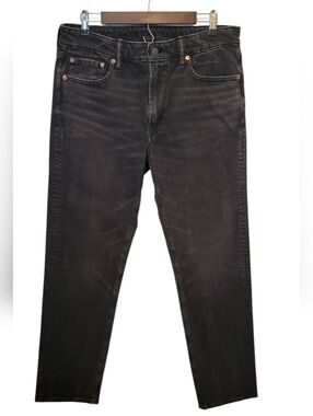 American Eagle EasyFlex Jeans 33x32 Black Slim Straight Stretch Denim Men’s